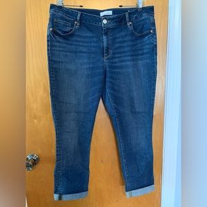 LOFT Curvy Skinny Crop Jeans, size 14